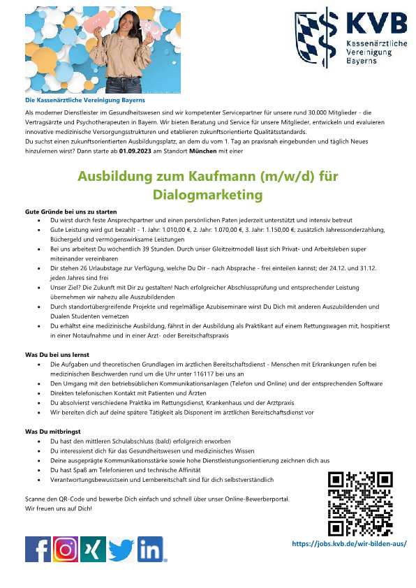 Ausbildung zum Kaufmann fr Dialogmarketing Mnchen p1